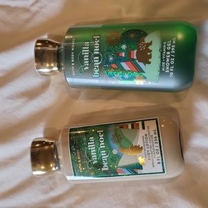 Bath & Body Works Vanilla Bean Noel Lotion & Showerl Gel